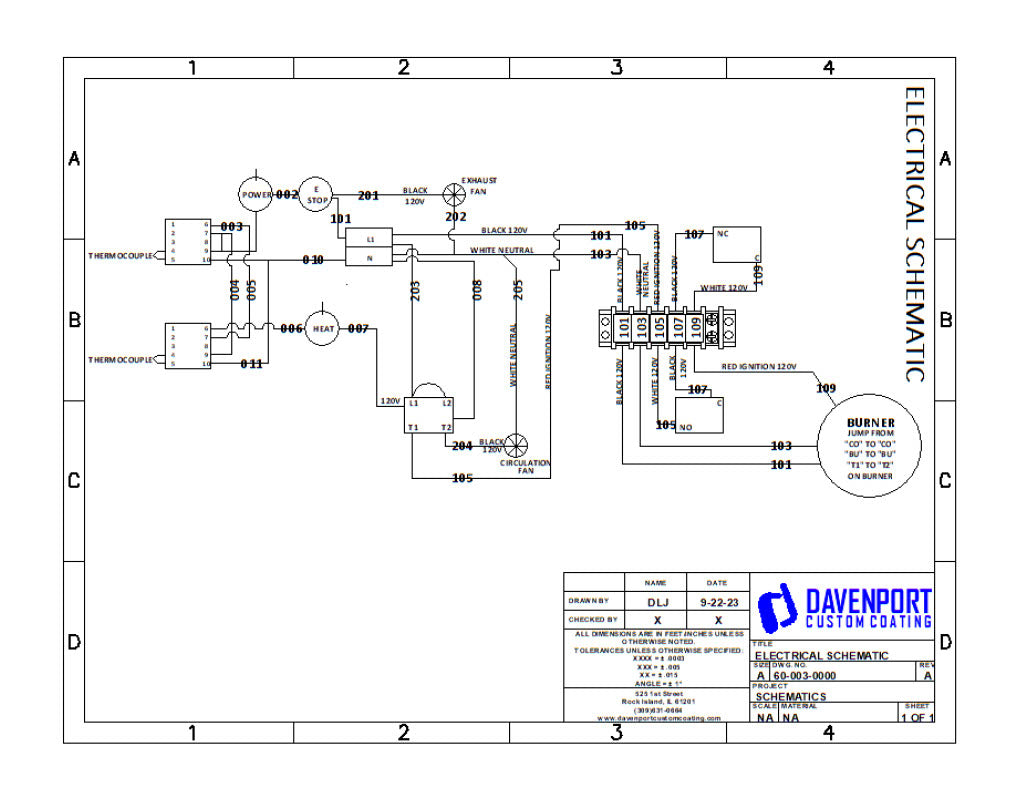 5x5x6 Powder Coating Oven