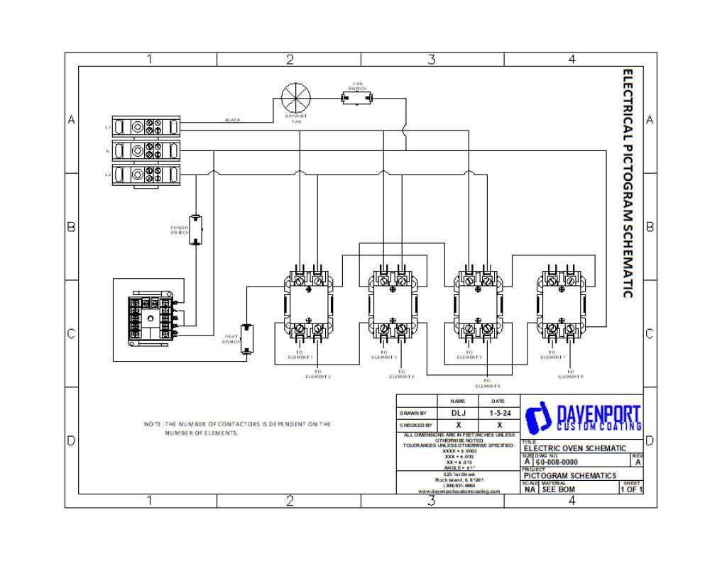 6x6x10 Electric Batch Powder Coating Oven