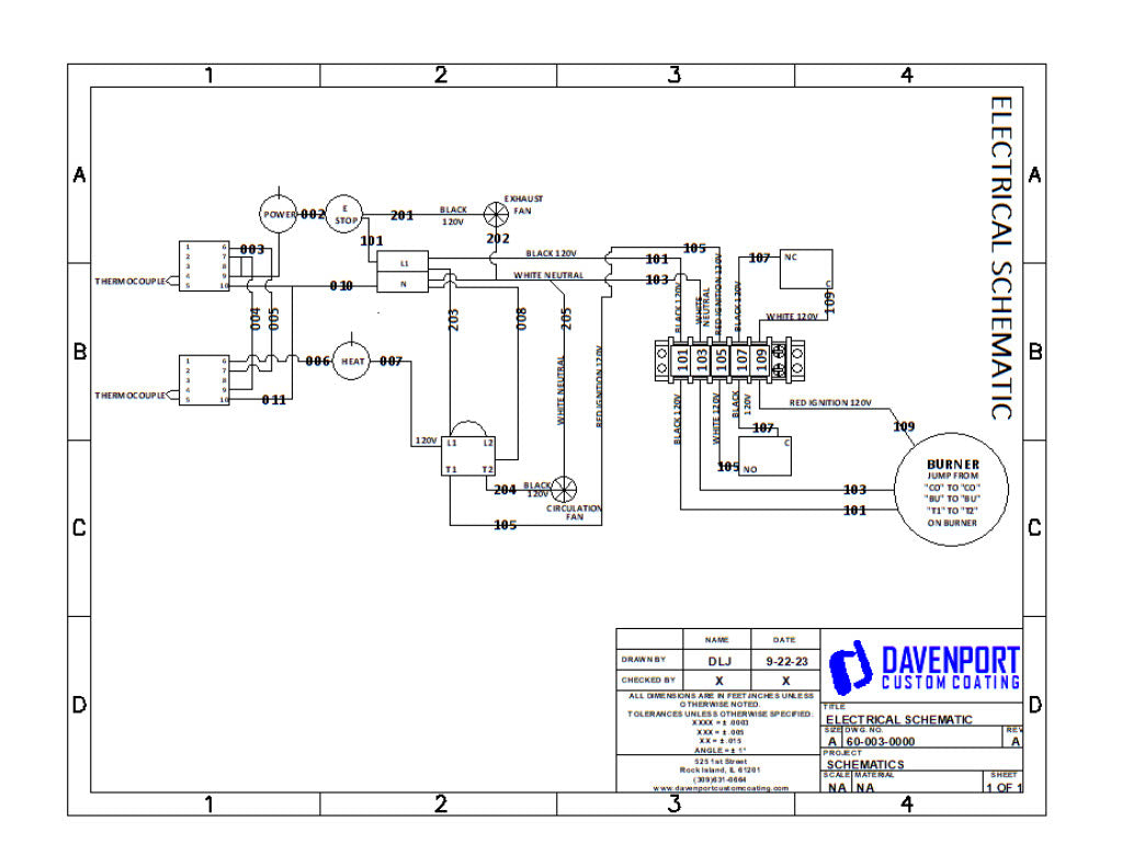 7x7x10 Powder Coating Oven